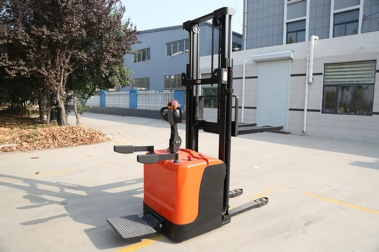 Semi Electric Movable Pallet Stacker 3.5 Ton Capacity Fork Lift Forklift