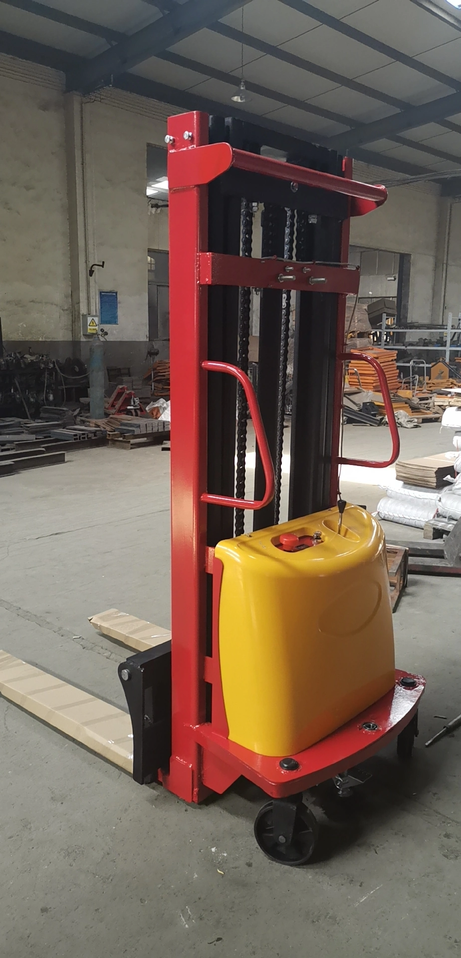 1.5t 2t Lifting Height 1.6m 2m 2.5m 3.0m 3.5m Economical Hand Operated Hydraulic Semi Electric Stacker Electric Lift Ladder Forklift Truck